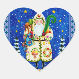 ADESIVO CORAÇÃO FOLKART BALTIMORE QUILADO PAI NATAL PRIMITIVO