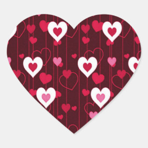 Adesivo Coração Forever Love Red Hearts
