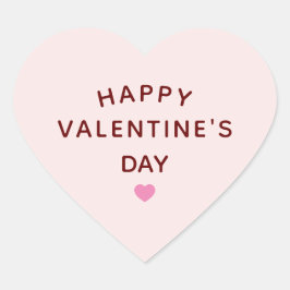 Adesivo Coração Forma do Coração do dia de os namorados Rosa