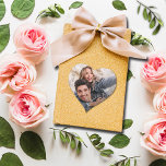 Adesivo Coração Foto de casamento<br><div class="desc">Sua foto e nomes em letras quentes,  esses pequenos adesivos em forma de coração são divertidos de usar como selos de envelope,  em favoritos para festas e muito mais.</div>