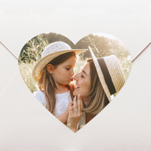 Adesivo Coração Foto em Coração Personalizada Amor