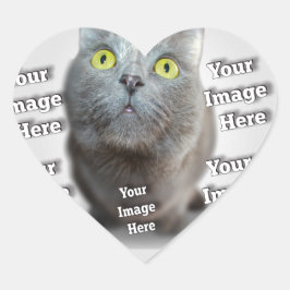 Adesivo Coração Foto PET ✨ adorável personalização