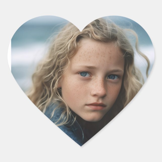 ADESIVO CORAÇÃO FOTOGRAFIAS DE CORAÇÃO PERSONALIZADA FORMA (Frente)