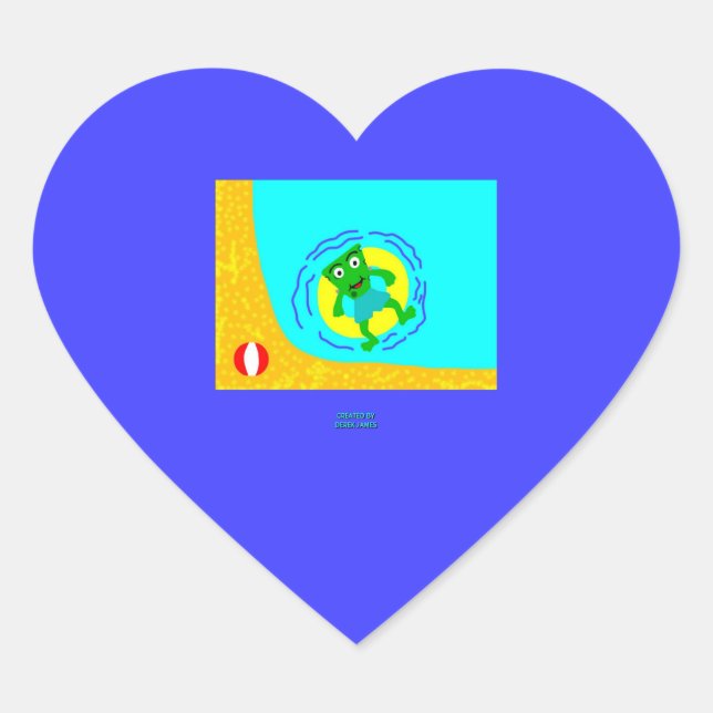 Adesivo Coração FrankenCheese Summer Heart Sticker (Frente)