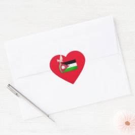 Adesivo Coração Free Palestine Heart