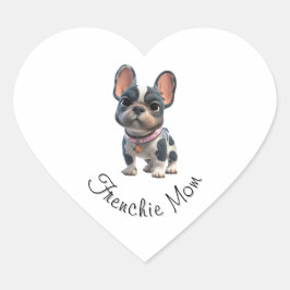 Adesivo Coração French Bulldog