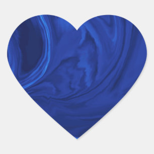 Adesivo Coração Fundo azul de cobalto texturizado