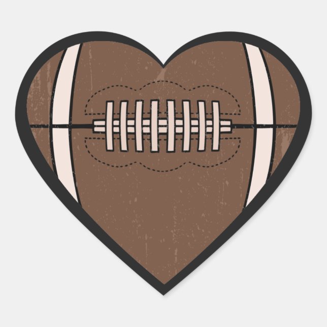 Adesivo Coração Futebol Amor (Frente)