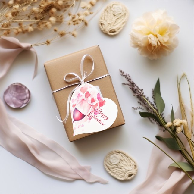 Adesivo Coração Galentinas rosa (Criador carregado)