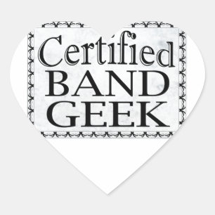 Adesivo Coração Geek de Banda certificada