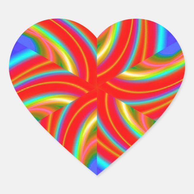 Adesivo Coração Geométrico 160614 (04) (Frente)