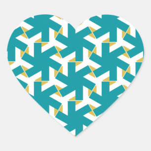 Adesivo Coração Geométrico 230614 (03)