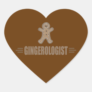 Adesivo Coração Gingerbread