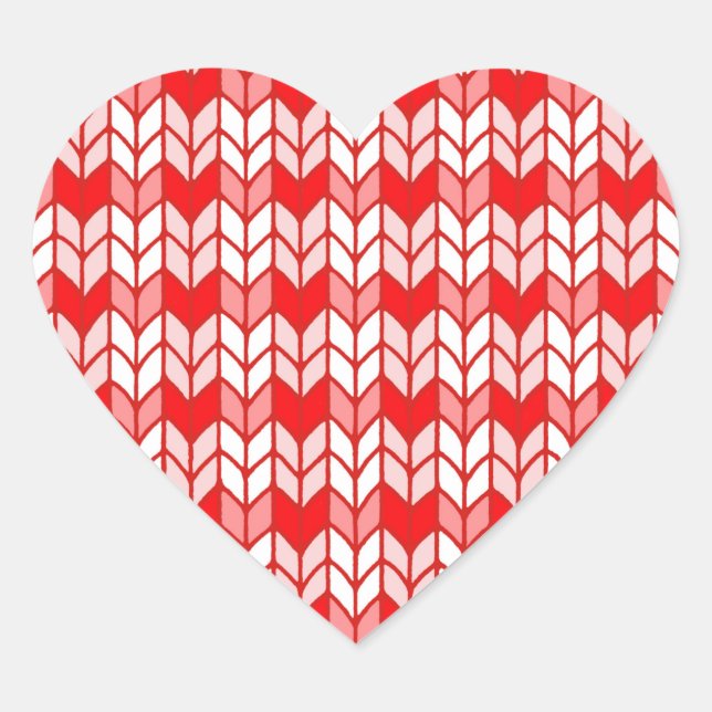Adesivo Coração GINGHAM KNIT Heart Stickers (Frente)