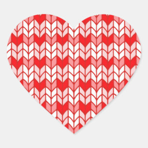 Adesivo Coração GINGHAM KNIT Heart Stickers
