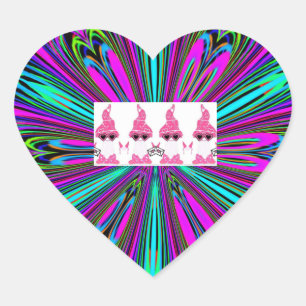 Adesivo Coração gnomo