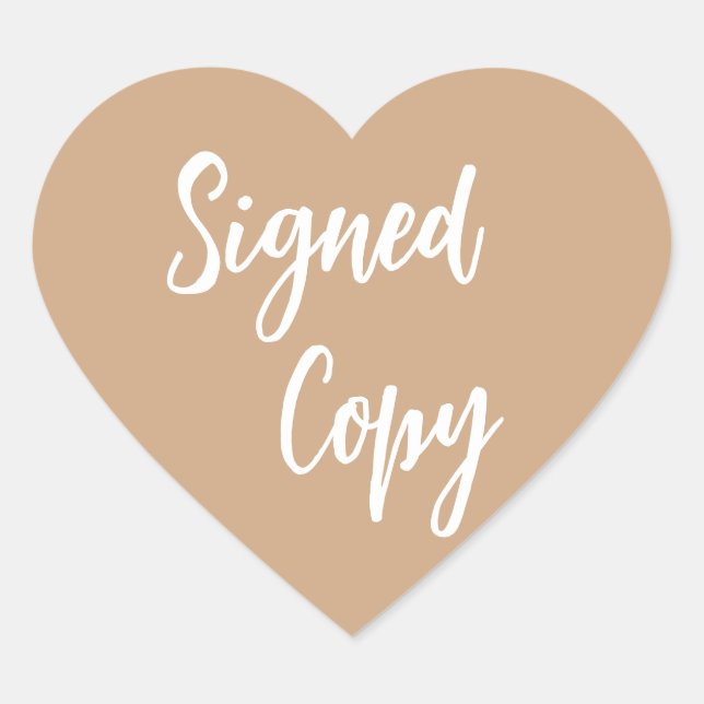 Adesivo Coração Gold Signed copy (Frente)