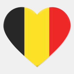 Adesivo Coração gosto da Bélgica
