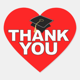 Adesivo Coração Graduação Muito Obrigado Boné Cardíaco