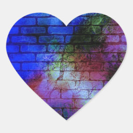 Adesivo Coração Grafite de parede