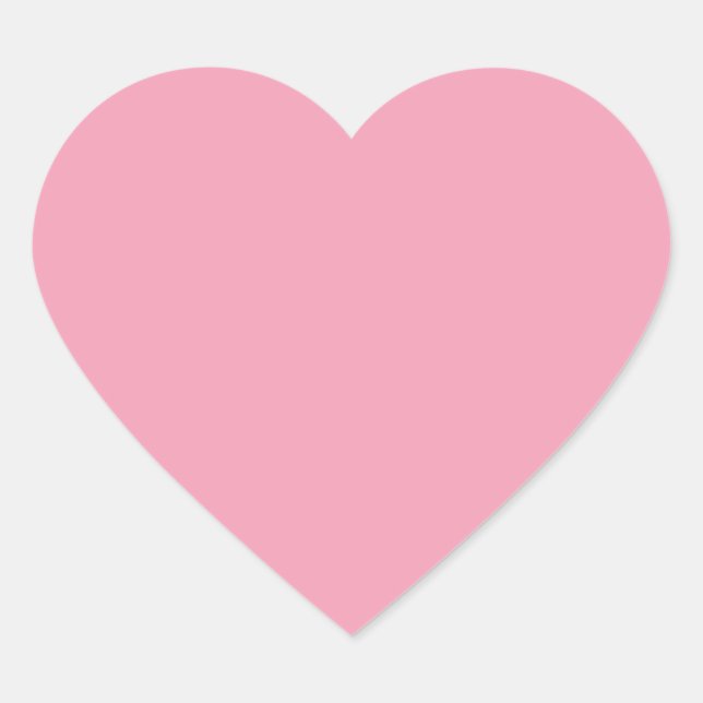 Adesivo Coração Grande Coração de Amor Rosa (Frente)