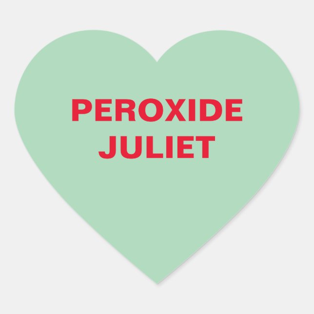 Adesivo Coração Green Candy Heart (Frente)