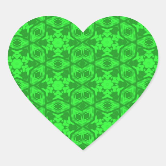 Adesivo Coração Greeneridoscópio (Frente)
