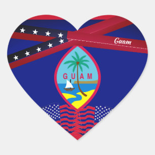 Adesivo Coração Guam
