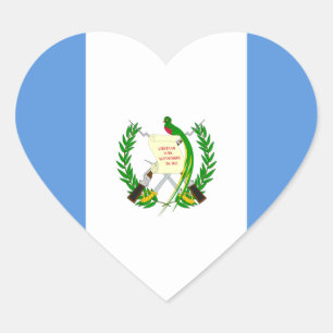 Adesivo Coração Guatemala Flag GT