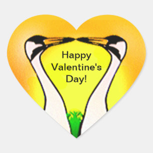 Adesivo Coração Guindastes enormes no amor