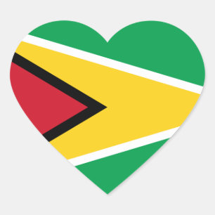 Adesivo Coração guyana