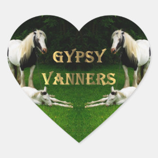 Adesivo Coração Gypsy Vanners