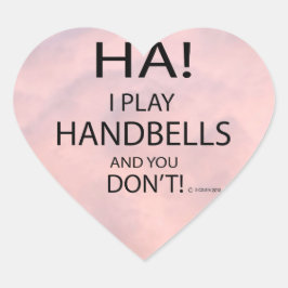 Adesivo Coração Ha Handbells Heart Sticker