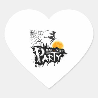 Adesivo Coração Halloween