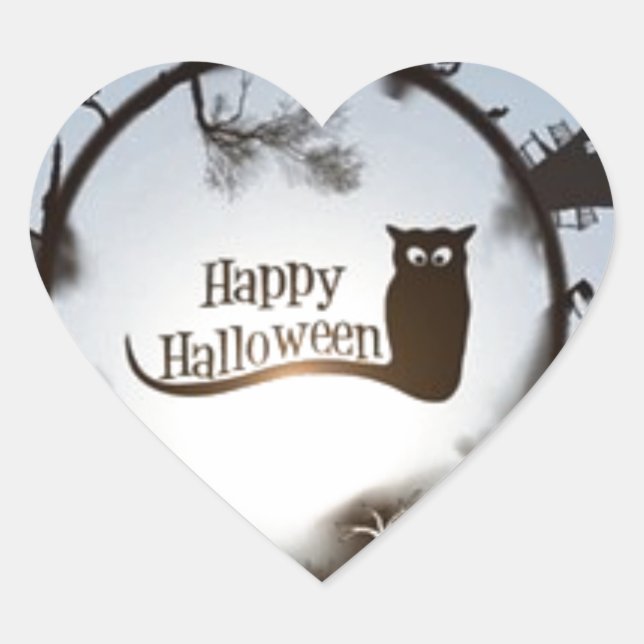 Adesivo Coração halloween (Frente)