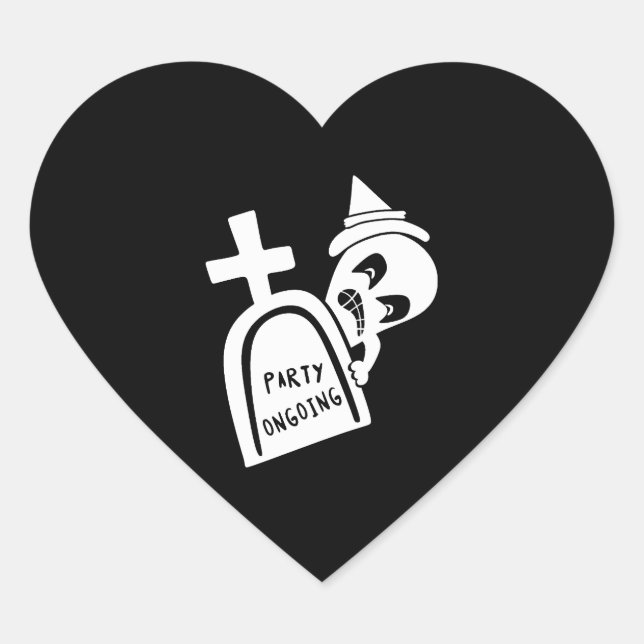 Adesivo Coração Halloween (Frente)