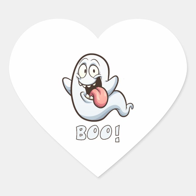 ADESIVO CORAÇÃO HALLOWEEN BOO (Frente)
