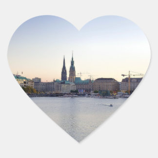 Adesivo Coração Hamburgo autocolante bordador porto coração