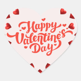 Adesivo Coração Happy Valentine’s Day Sticker – Cute Heart 