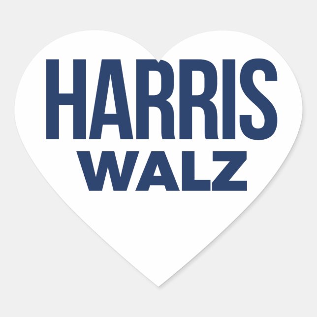 ADESIVO CORAÇÃO HARRIS WALZ 2024 (Frente)