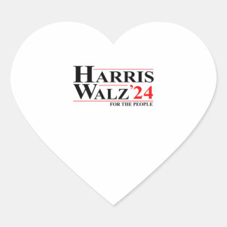 Adesivo Coração Harris Walz 2024 Essential