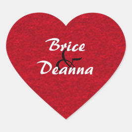 Adesivo Coração Heart Felt Wedding