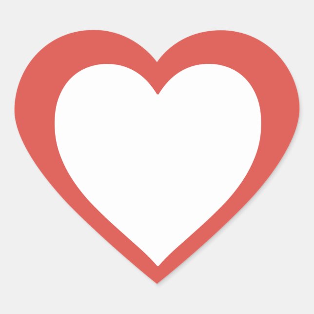 Adesivo Coração Heart Illustration Art – Cute & Aesthetic  (Frente)