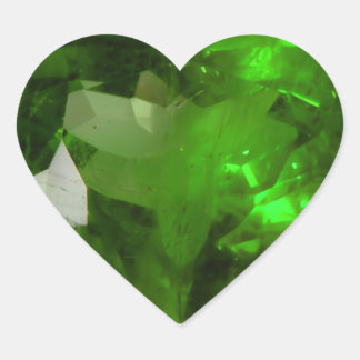 Adesivo Coração Heart‑Shaped Emerald