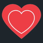 Adesivo Coração Heart Stickers<br><div class="desc">Heart shape stickers are shown in red and white.</div>