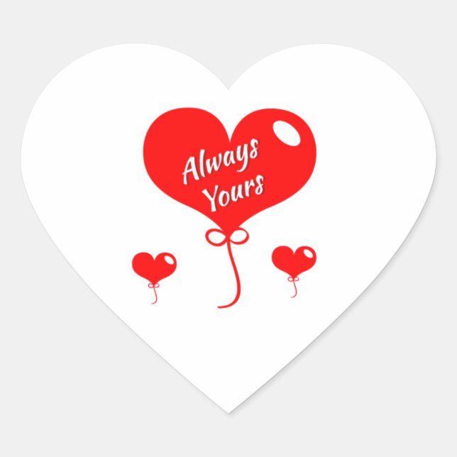 Adesivo Coração Heart Stickers | Personalized Craft Decals (Frente)