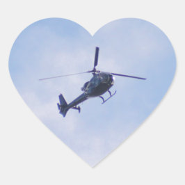 Adesivo Coração Helicóptero Gazelle