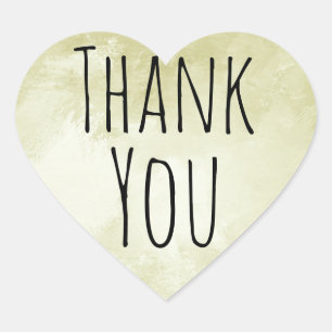 Adesivo Coração Hipster Legal Coração Dourado Obrigado Seal