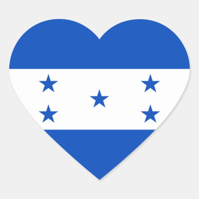 Adesivo Coração honduras (Frente)
