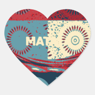 Adesivo Coração Hope Hakunamatata Adorável Vetor Edgy Inspiraciona